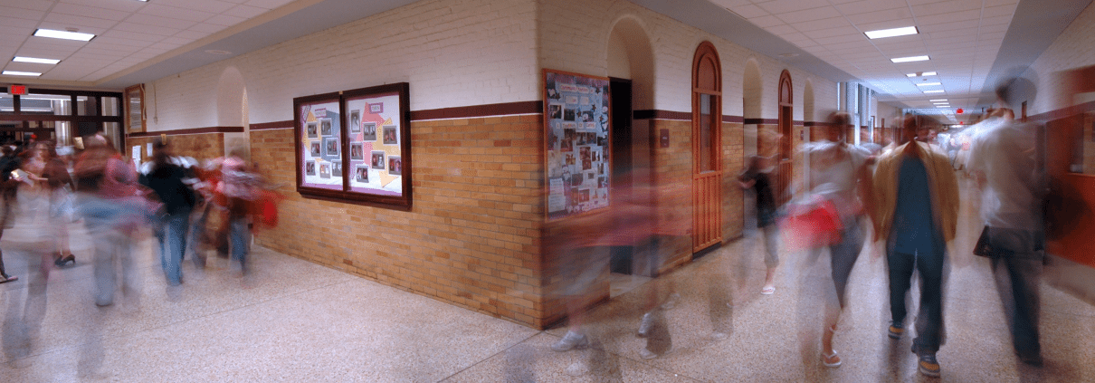School Hallway - Students